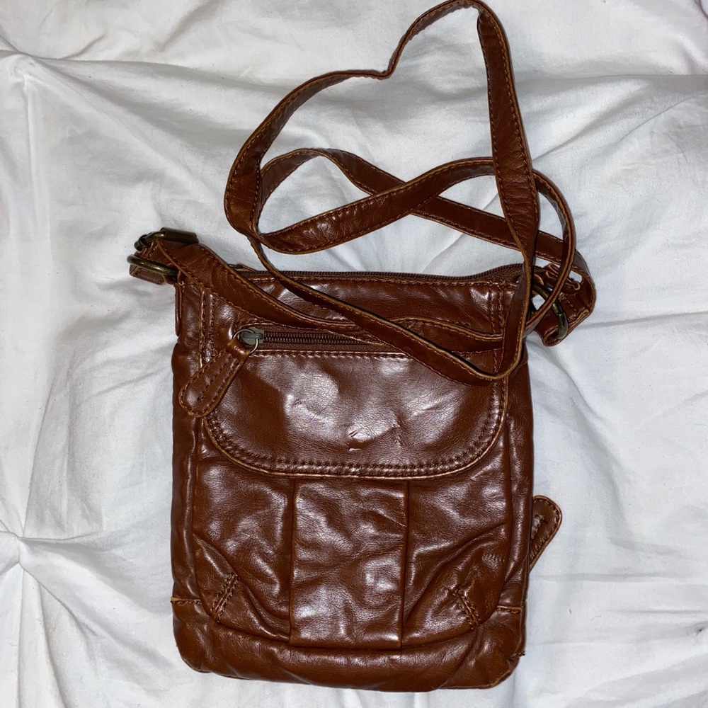 Brown Leather Crossbody bag